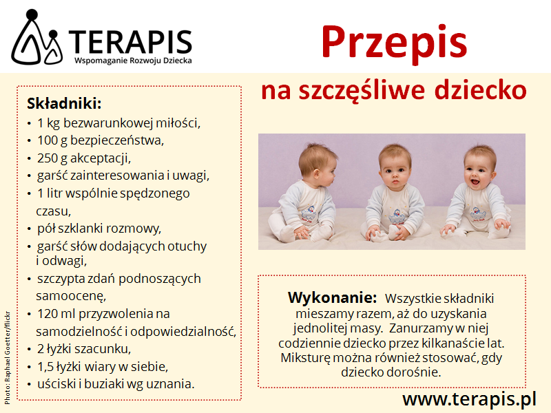 Terapis Integracja sensoryczna Poznań Przepis na szczęśliwe dziecko